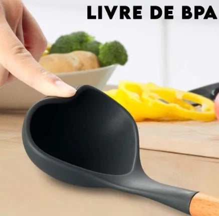 Kit Jogo 12 Peças Utensílios de Cozinha Silicone, tudo que sua cozinha precisa!